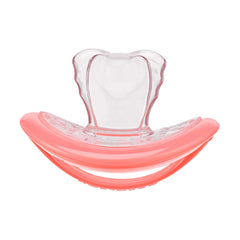 Curaprox Baby Pacifier, Toxic Free, BPA Free Dummy/Pacifier With Orthodontic Design To Prevent & Fix Misalignments - Calms & Relaxes Babies (Coral, 2)