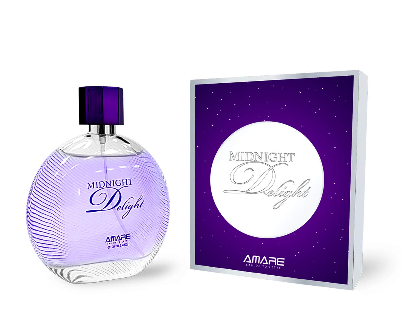AMARE Midnight Delight Eau de Toilette Spray Perfume for Women Long-lasting Jasmine Fragrance, 100ml