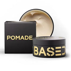 BASED Pomade for Men, Quality Hair Care with Medium Hold, Natural Shine & Fragrance, Easy to Apply & Great for All Hair Types, Hydrating and Nourishing Pomade 3 Oz Pack of 1