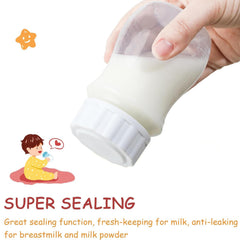KPPTYTY Baby Bottle Lid Screw Lids Aka Travel Caps with Rewritable Sealing Disc Compatible with Avent Wide Mouth Bottles Baby Bottle Lid Cap Replace Natural Bottle Sealing Ring and Sealing Disc (8pcs)