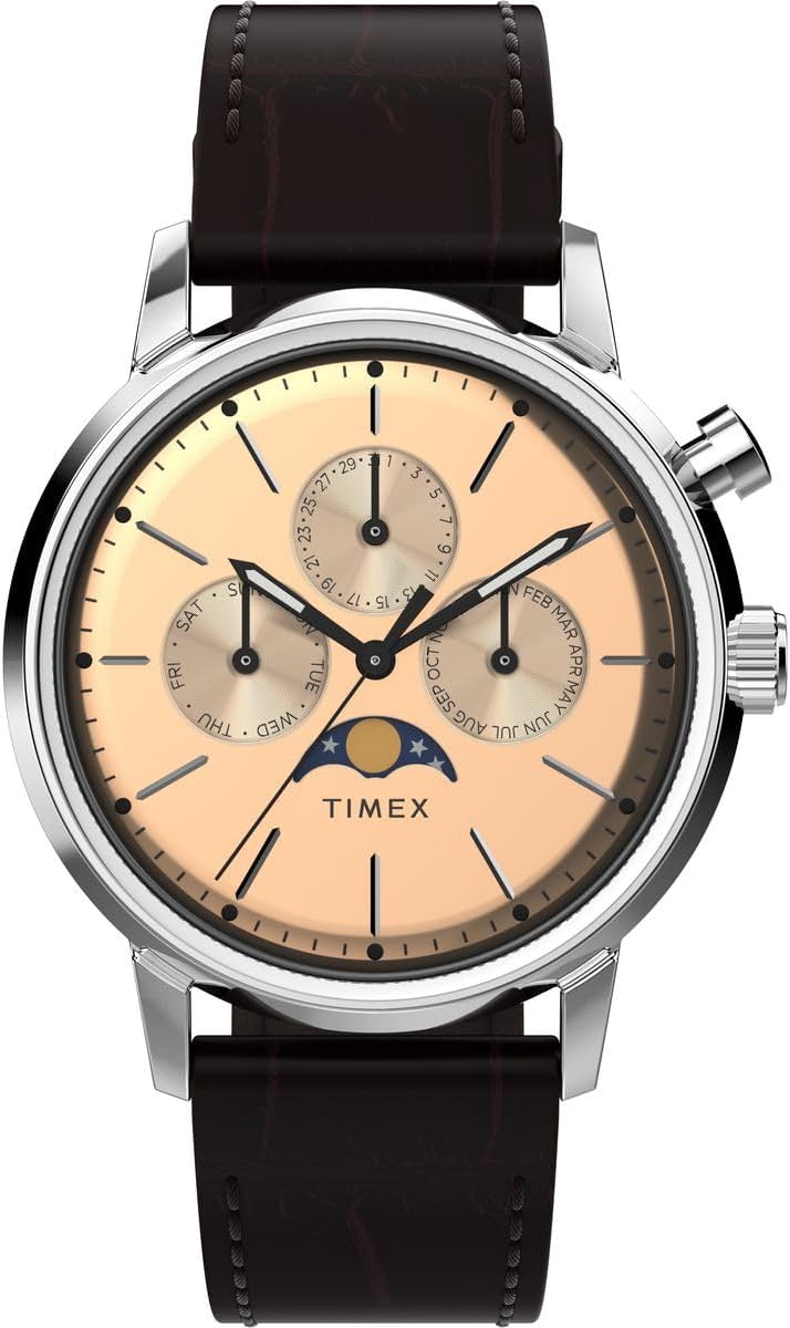 Timex Men's Multi Dial Quartz Watch with Leather Strap TW2W51100