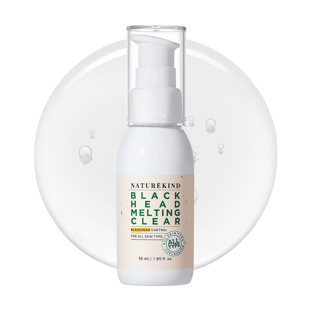 NATUREKIND Blackhead Melting Clear with Witch Hazel is ideal for K-beauty routines, effectively removing blackheads, Sebum Control and unclogging pores, 55ml, 1.85 fl. oz.