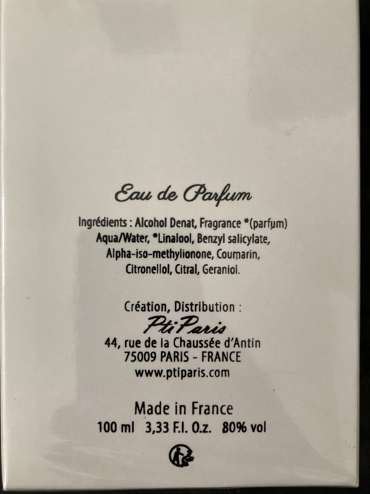Ptiparis Eau de Parfum Female No. 1 - 100 ml