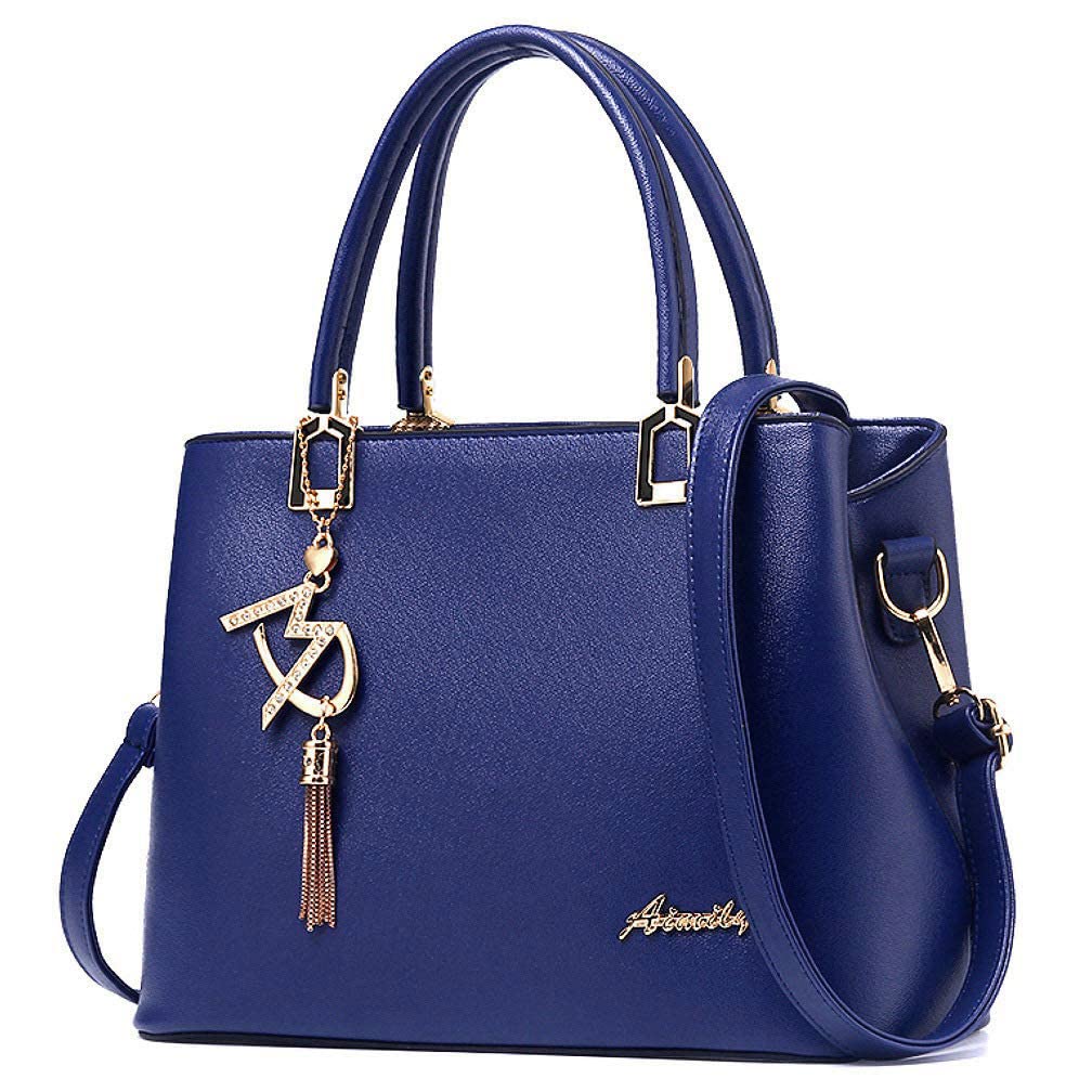 Womens Purses and Handbags Shoulder Bags Ladies Designer Top Handle Satchel Tote Bag - Blue