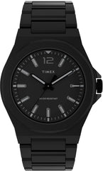 Timex TW2U42300 Men's Analogue Quartz Watch with Stainless Steel Strap, Black, Bracelet