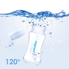 Maymom Wide-Mouth Milk Storage Collection Bottle with Travel Cap and Sealing Ring ; Can Replace Spectra S1 S2 Avent Natural Avent Classic Bottles, Motif Luna, Duo, Twist Bottles, Ameda Mya Bottle; 4pc