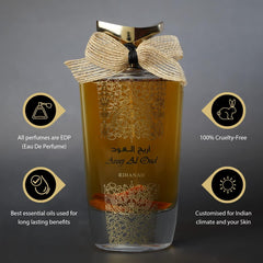 RIHANAH Areej Al Oud EDP Perfume 100ml for Men