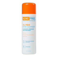 AcneFree Oil-Free Acne Cleanser, Benzoyl Peroxide 2.5% Face Wash with Glycolic Acid to Prevent and Treat Breakouts, 8 Ounce
