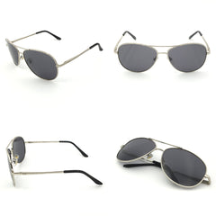 J+S Premium Military Style Classic Aviator Sunglasses, Polarized, 100% UV protection for Men Women