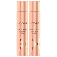 Nexxus Flexible Hold Hairspray Comb Thru for a Lightweight, Brushable Hold, with StyleProtect Technology 10 oz (Pack of 2)