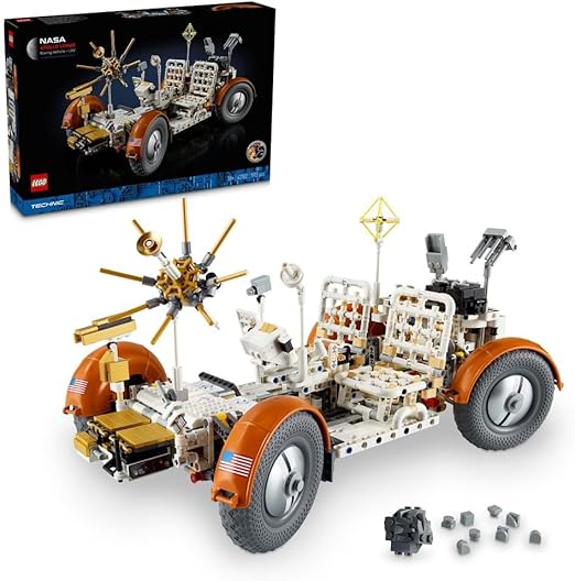 LEGO Technic NASA Apollo Lunar Roving Vehicle – LRV, Space Rover Model Kit for Adults to Build, Collectible Home or Office Décor Set, Gift for Men, Women, Him and Her 42182