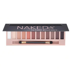 BestLand 12 Colors Makeup Nude Colors Eyeshadow Palette Natural Nude Matte Shimmer Glitter Pigment Eye Shadow Pallete