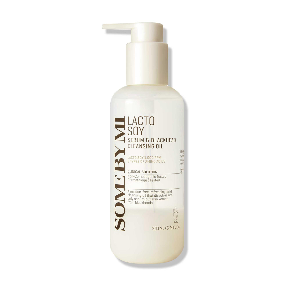 Some By Mi Lacto Soy Sebum Blackhead Cleanser Oil | 200ml | Improves Pore Condition | Helps Suppressing Production Of Sebum | Natural Solution For Cleaning Face