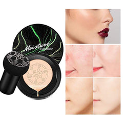 firstfly CC Cream, Mushroom Head Air Cushion CC Cream Foundation, Concealer Moisturizing BB Cream Cushion Face Makeup Matte Long Lasting Concealer Makeup Base (103# Nude)