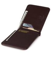 Vaultskin MANHATTAN Slim RFID Blocking Bifold Leather Wallet for Men - Minimalist Front Pocket Card Holder, Holds 9 Cards & Cash, Premium Italian Leather - Brown