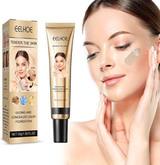 True Match Liquid Foundation, Liquid Foundation Full Coverage Base Cream Concealer Makeup Waterproof Long Lasting Liquid Foundation