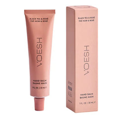 VOESH Vegan Hand Balm Black Tea & Rose 1 oz – K-Beauty Korean Skincare Hand Cream for Dry Hands – Non-Greasy Fast-Absorbing Moisturizer with Turmeric Mango Butter and Squalane