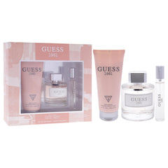 GUESS 1981 Los Angeles for Women Edt 100ml + 15ml Travel Spray + 200 Bl Set 2020, Silver/Navy