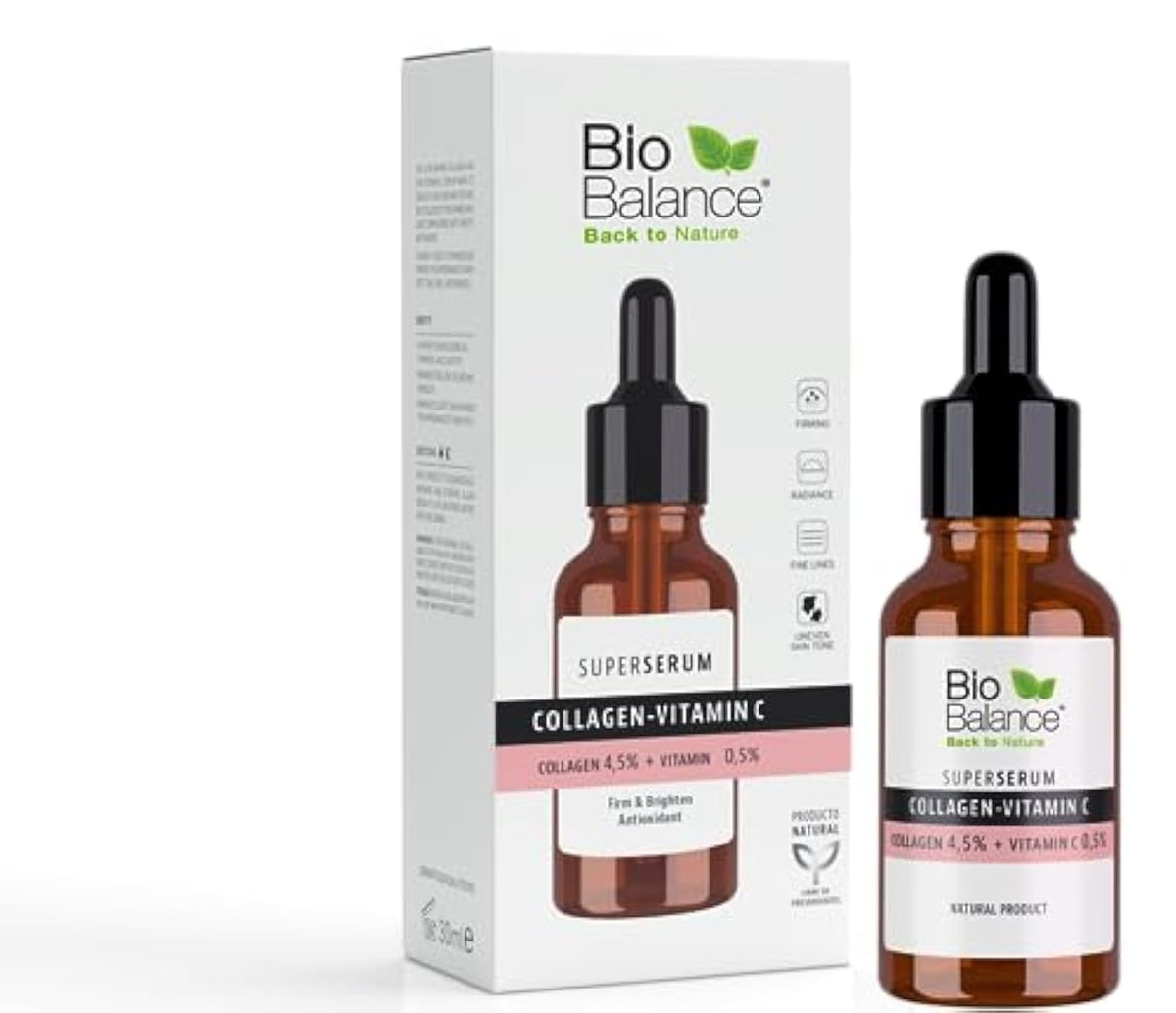 BIOBALANCE back to nature Bio Balance SUPERSERUM COLLAGEN-VITAMIN C 30ML: 600838