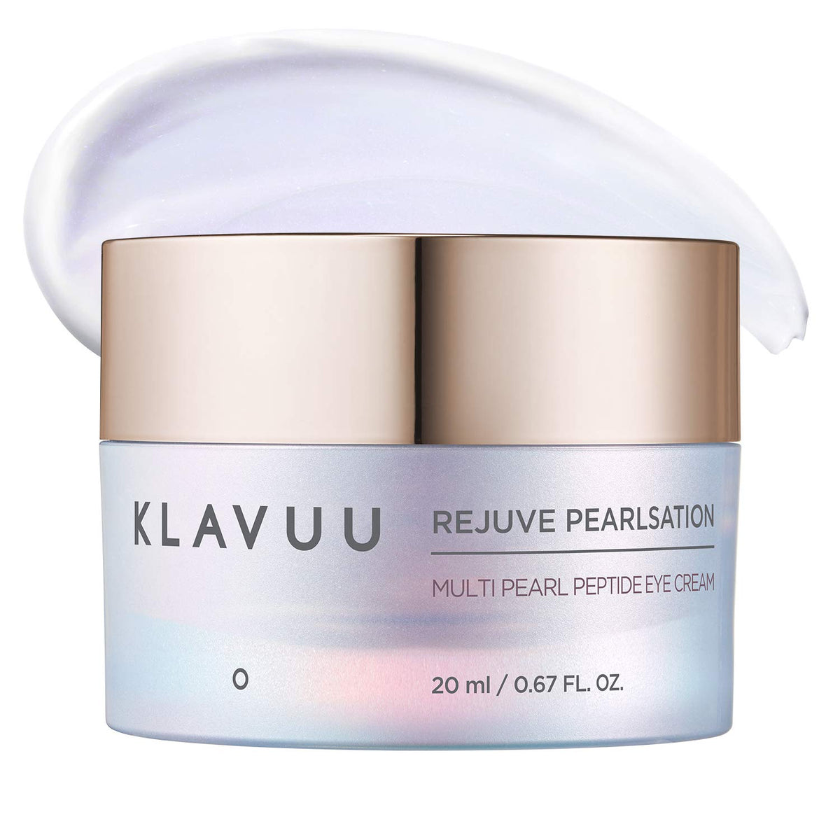 KLAVUU Rejuve Pearlsation Multi Pearl Peptide Eye Cream 20ml (0.7 fl.oz.) - Radiance & Anti Wrinkle Eye Care Cream with Enriched Pearl Extract, Nourishing & Moisturizing for Dull Skin