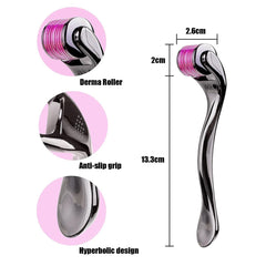 EGEN Derma Microneedle Rollers- 5In-1 Hair Growth And Makeup Tool Kit With Microneedle Rollers (0.5/1.0/1.5mm),Ideal For Skincare And Hair Care Application