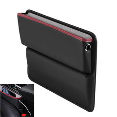 Joyzzz Car Seat Gap Filler Organizer, Leakproof Gap Stopper Car Interior Accessories, Multifunctional PU Leather Console Side Pocket Organizer for Cellphones, Cards, Wallets, Keys (Black)