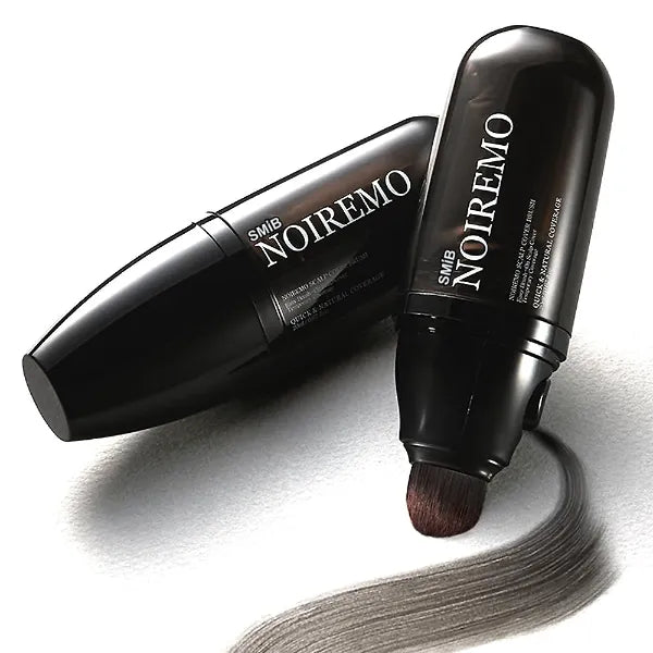 SMIB Hair Cover Brush – Waterproof & Sweatproof Temporary Color Touch-Up, Quick and Easy Application (Black)