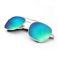J+S Premium Military Style Classic Aviator Sunglasses, Polarized, 100% UV protection for Men Women