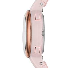 Skechers Women's Quartz Metal and Silicone Sports Digital Watch - Mini Digi Rose Gold, Blush