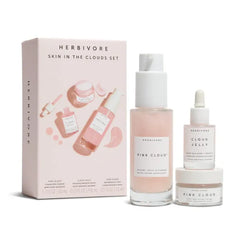 HERBIVORE Skin In The Clouds 3-step Plumping Hydration Gift Set | Cleanser, Cream, Serum, Plant -Based