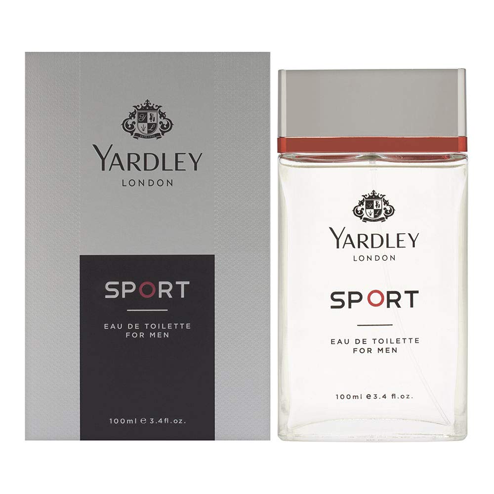 Yardley Sport Eau De Toilette, Luxurious Unique Scent For Gents, Marine, Musk And Amber, 100 ML