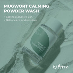 IsNtree Spot Saver Mugwort Powder Wash 15 g / 0.53oz | Mild Peeling, Enzyme bubble Cleanser, Calms irritated skin | Korean Skincare…
