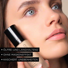 ARTDECO Perfect Teint Foundation - Soft Vanilla N°12 - Lightweight Liquid Formula - Medium to Full Coverage - Without Mask-Like Effect - Conceals Imperfections - Vegan Makeup - Hyaluron - 0.67 Fl Oz