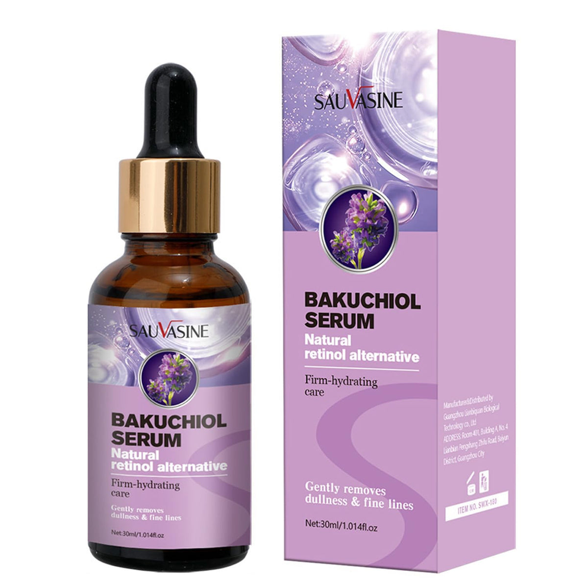 Azonee Bakuchiol & Retinol Anti-Aging Serum, Hydrating Face Serum with Niacinamide & Peptides, Smooths Fine Lines, Wrinkles & Pores, Firming & Brightening Skin for All Types (1 Oz)