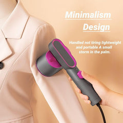 XISICIAO Mini Steam Iron for Clothes, Portable Handheld Iron with Dry & Wet Ironing, 20S Fast Heat Up Rotating Foldable Micro Steam Travel Iron for Home and Travel
