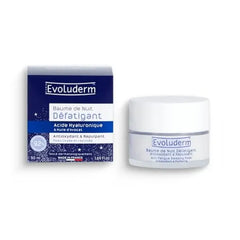 Evoluderm Anti Fatigue Plumping Night Cream Sleeping Balm Antioxidant Hyaluronic Acid & Avocado 1.69 Fl Oz