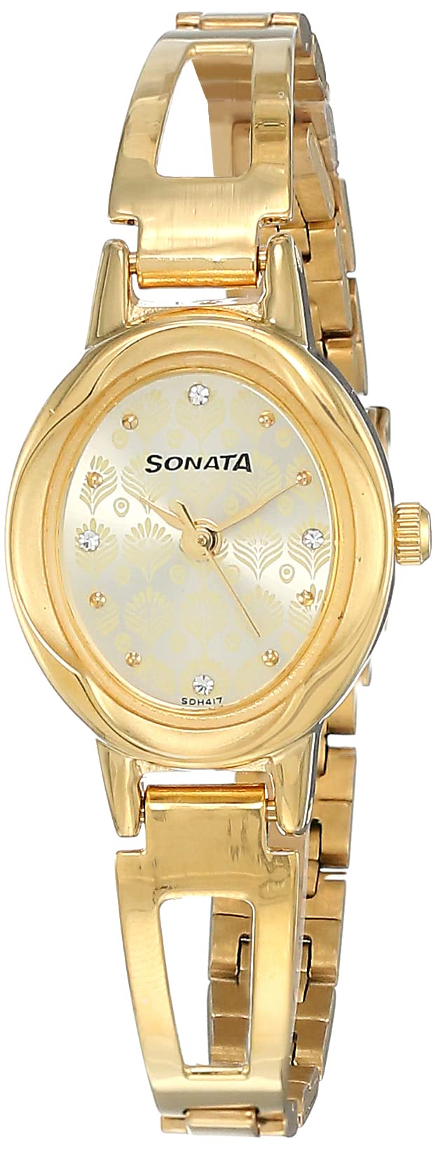 Sonata Pankh Analog Champagne Dial Women's Watch NM8085YM05/NN8085YM05