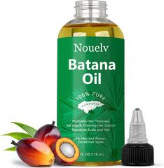 Nouelv Batana Oil for Hair Growth – 100% Pure & Natural Raw Batana Oil from Honduras, Thickens & Strengthens Hair – Deeply Moisturizing Hair Oil for All Hair Types – 4 FL OZ – Unrefined & Cold-Pressed