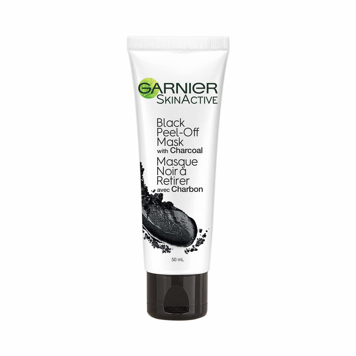 Garnier Black Peel-Off Mask with Charcoal Facial Treatments 1.7 fl oz, Clean Plus