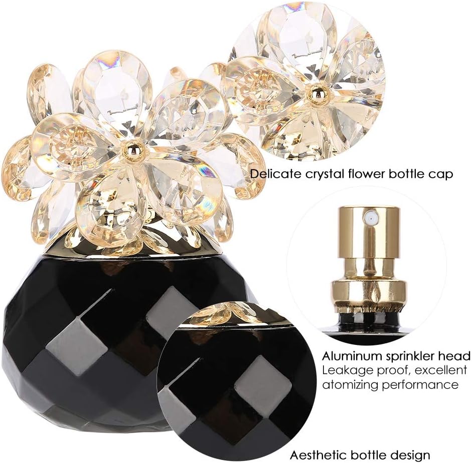 Eau de Parfum, 60ml Women's Perfume Elegant Fruity Floral Women's Fragrance Fresh Lady Long-lasting Perfume Valentine's Day Gift Idea for Women Femme Women(black)