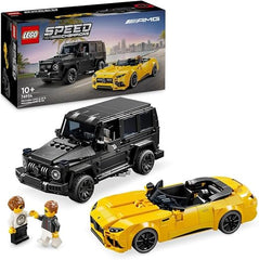 LEGO Speed Champions Mercedes-AMG G 63 & Mercedes-AMG SL 63 Car Toys, Vehicle Playset for Kids, 2 Building Sets with 2 Driver Minifigures, Gift for 10 Plus Year Old Boys and Girls 76924