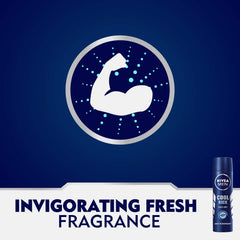 NIVEA MEN Antiperspirant Spray for Men, Cool Kick Quick Dry, 2x150ml - Pack May Vary