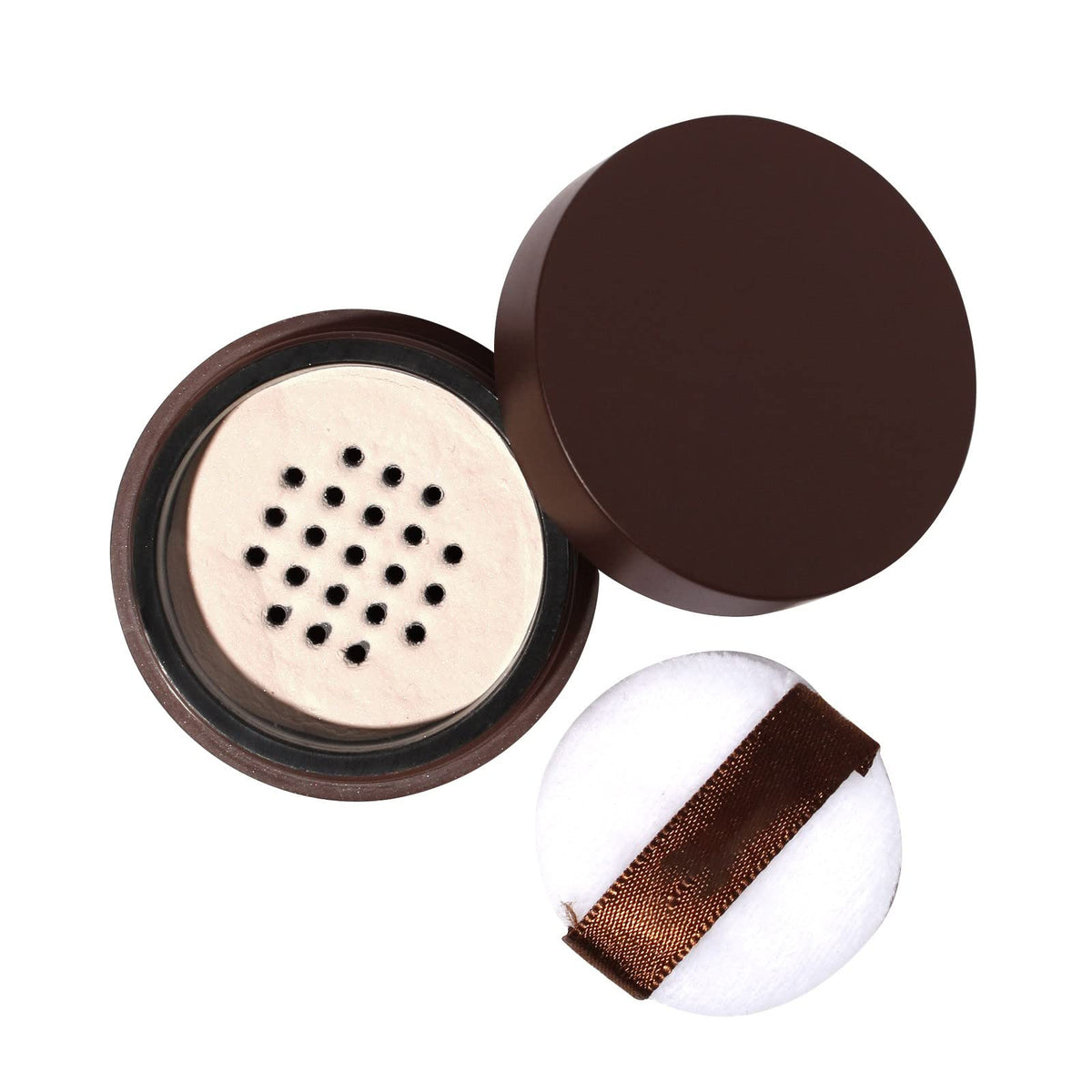 Translucent Setting Powder Finishing Makeup Loose Setting Powder Flash Friendly Translucent Powder Foundation Loose Face Powder Includes Velour Puff Contouring Makeup (D, One Size)