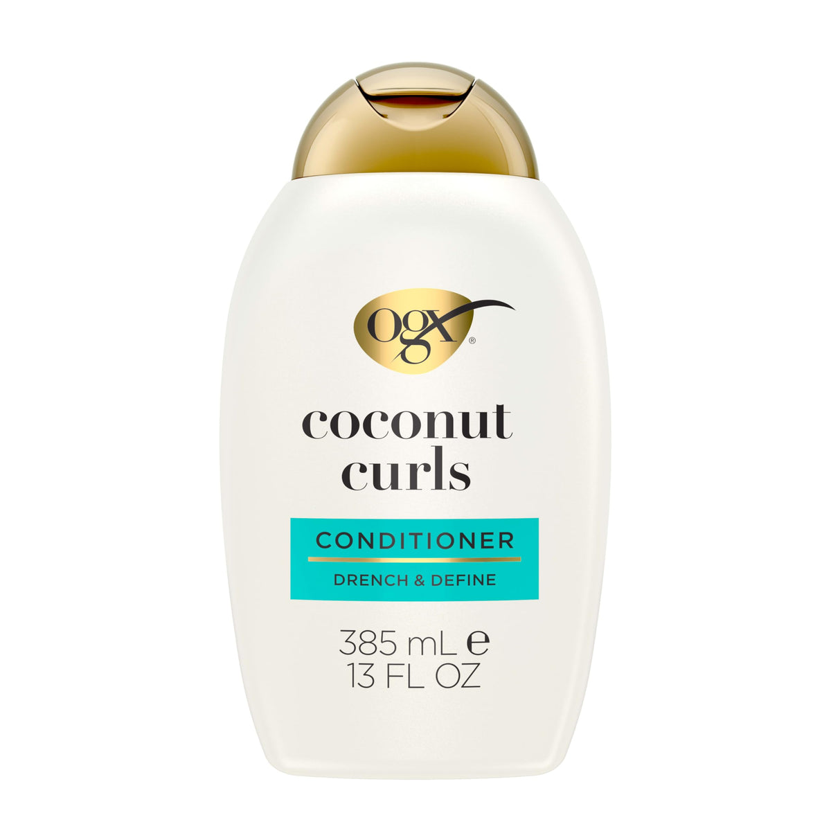 OGX Quenching + Coconut Curls Curl-Defining Conditioner, Nourishing Curly Hair Conditioner with Coconut Oil, Citrus Oil & Honey, Paraben-Free with Sulfate-Free Surfactants, 13oz