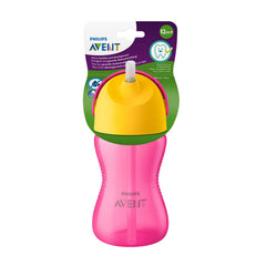AVENT Philips Sippy Cup for Toddlers & Babies, 300ml/10oz, BPA Free, Pink & Orange (Model SCF798/02)