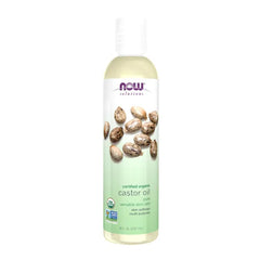 NOW Foods Solutions, Organic Castor Oil, 100% Pure Versatile Skin Care, Multi-Purpose Skin Softener, 8-Ounce