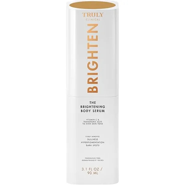 Truly Beauty Brightening Body Serum Dark Spot Corrector for Body & Thighs Vitamin C & Tranexamic Acid Helps Fade Hyperpigmentation, Dark Spots & Uneven Skin Tone Clinical Strength Formula