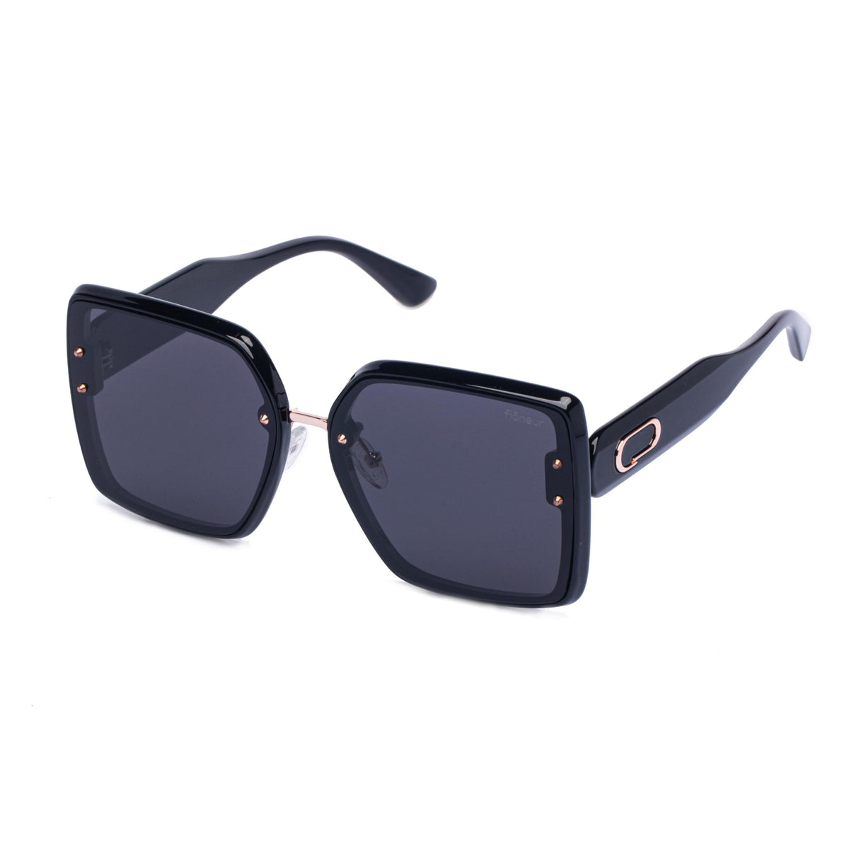 Flaneur Stylish Polarized Sunglasses for Women & Men Square-Frame - UV Protection, Lightweight, Scratch-Resistant, Trendy Eyewear & Accessories for Ladies UV400