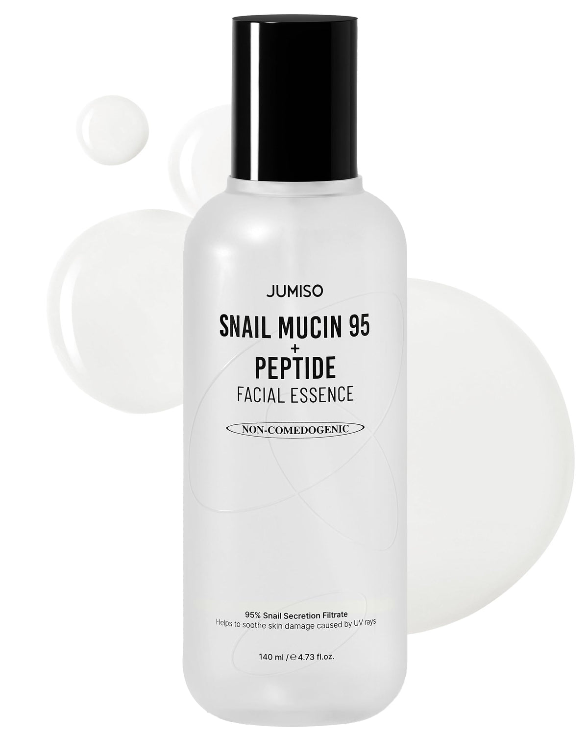 JUMISO Snail Mucin 95% + Peptide Essence 4.73 fl.oz / 140ml | Hydrating Serum with Snail, Face Moisturizer for Dry Skin, Daily Deep Hydration, Korean Skincare
