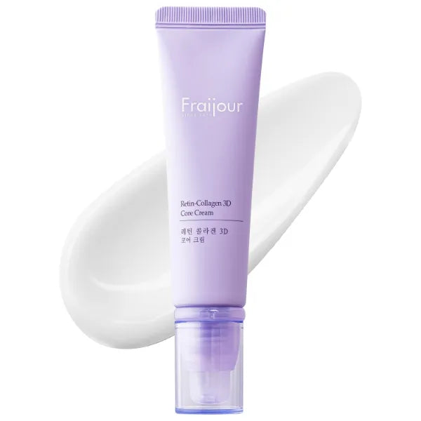 Fraijour Retin-Collagen 3D Core Cream – Anti-Aging Cream with Retinal, 7 Collagens & 9 Peptides, Firms, Plumps & Smooths Skin, Reduces Pores & Fine Lines, For Sensitive Skin, 1.69 fl.oz.